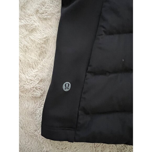 Lululemon Womens Black Puffer Vest Size M With Full-Zip & Reflective Details - Picture 12 of 13